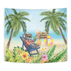 Chilling Koala Australia Tapestry It's 5 O’Clock Somewhere Tropical Vibes - Aussie Hoodie