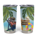 Chilling Koala Australia Tumbler Cup It's 5 O’Clock Somewhere Tropical Vibes - Aussie Hoodie