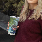 Chilling Koala Australia Tumbler Cup It's 5 O’Clock Somewhere Tropical Vibes - Aussie Hoodie