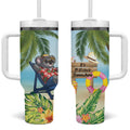 Chilling Koala Australia Tumbler With Handle It's 5 O’Clock Somewhere Tropical Vibes - Aussie Hoodie