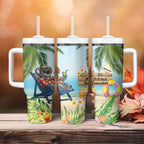 Chilling Koala Australia Tumbler With Handle It's 5 O’Clock Somewhere Tropical Vibes - Aussie Hoodie