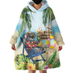 Chilling Koala Australia Wearable Blanket Hoodie It's 5 O’Clock Somewhere Tropical Vibes - Aussie Hoodie