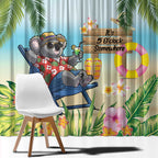 Chilling Koala Australia Window Curtain It's 5 O’Clock Somewhere Tropical Vibes - Aussie Hoodie