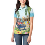 Chilling Koala Australia Women Polo Shirt It's 5 O’Clock Somewhere Tropical Vibes - Aussie Hoodie