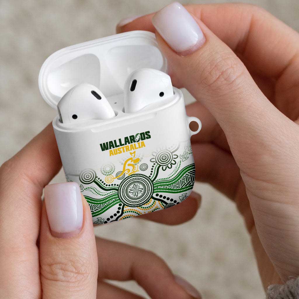 Australia Rugby AirPods Case 2025 Wallaroos Indigenous Art - Aussie Hoodie
