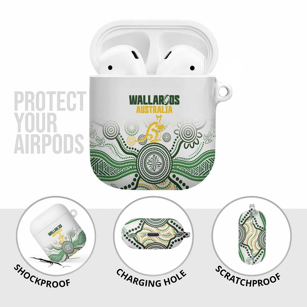 Australia Rugby AirPods Case 2025 Wallaroos Indigenous Art - Aussie Hoodie