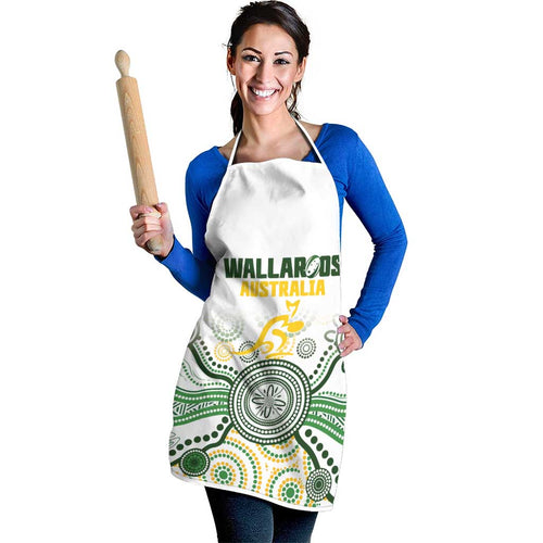 Australia Rugby Apron 2025 Wallaroos Indigenous Art - Aussie Hoodie
