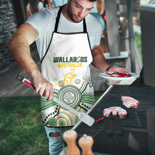 Australia Rugby Apron 2025 Wallaroos Indigenous Art - Aussie Hoodie
