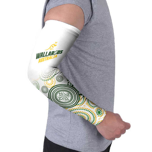 Australia Rugby Arm Sleeves 2025 Wallaroos Indigenous Art - Aussie Hoodie