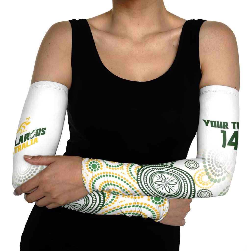 Australia Rugby Arm Sleeves 2025 Wallaroos Indigenous Art - Aussie Hoodie