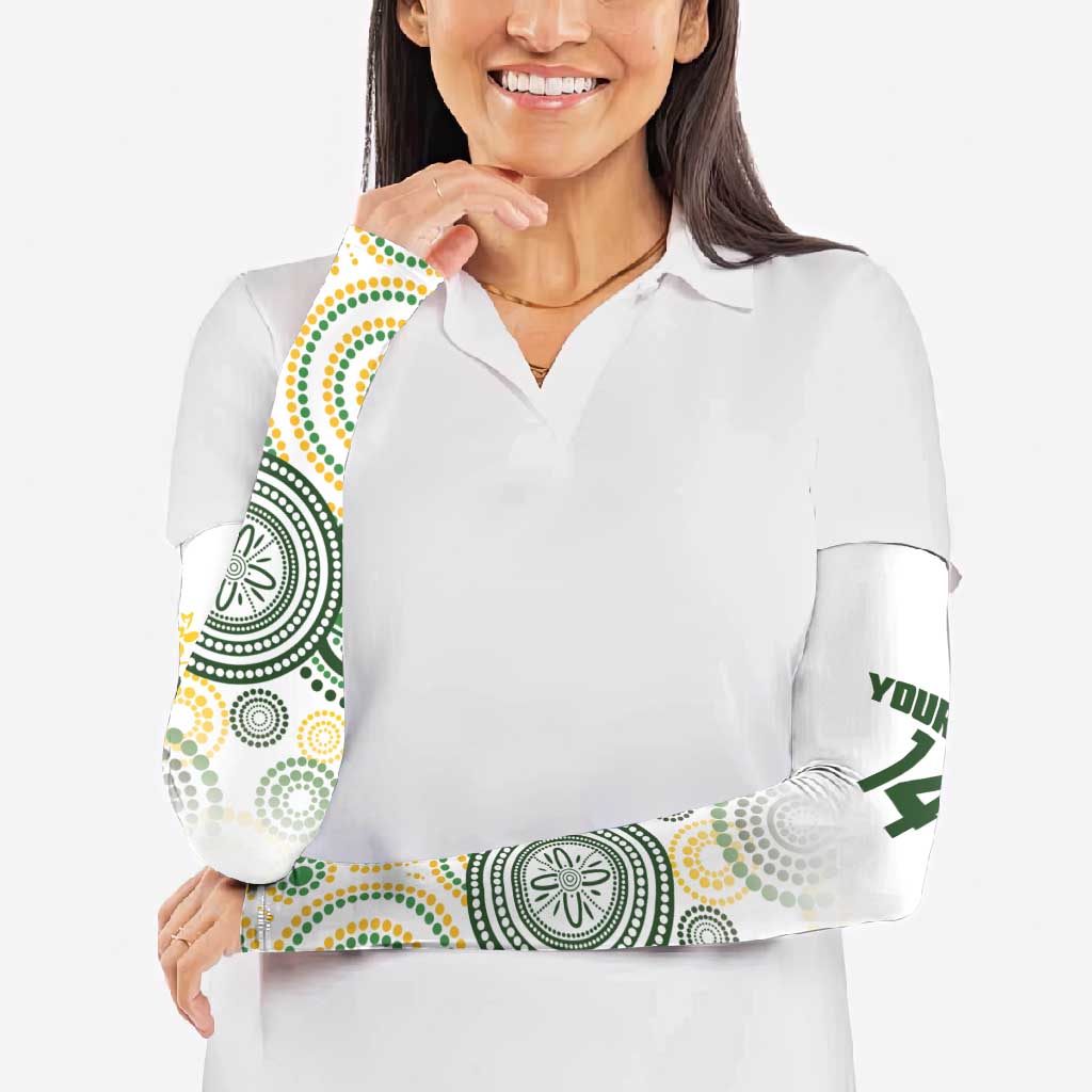 Australia Rugby Arm Sleeves 2025 Wallaroos Indigenous Art - Aussie Hoodie