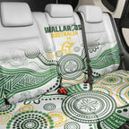 Australia Rugby Back Car Seat Cover 2025 Wallaroos Indigenous Art - Aussie Hoodie