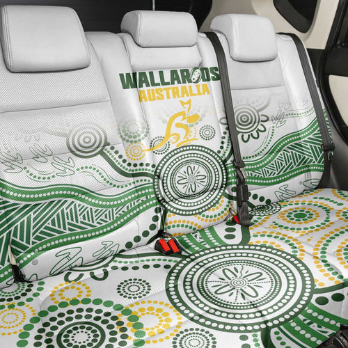 Australia Rugby Back Car Seat Cover 2025 Wallaroos Indigenous Art - Aussie Hoodie