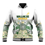 Australia Rugby Custom Baseball Jacket 2025 Wallaroos Indigenous Art - Aussie Hoodie