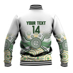 Australia Rugby Custom Baseball Jacket 2025 Wallaroos Indigenous Art - Aussie Hoodie