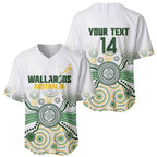 Australia Rugby Custom Baseball Jersey 2025 Wallaroos Indigenous Art - Aussie Hoodie