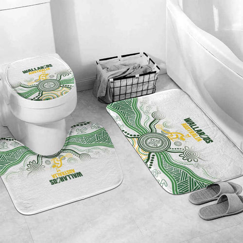 Australia Rugby Bathroom Set 2025 Wallaroos Indigenous Art - Aussie Hoodie