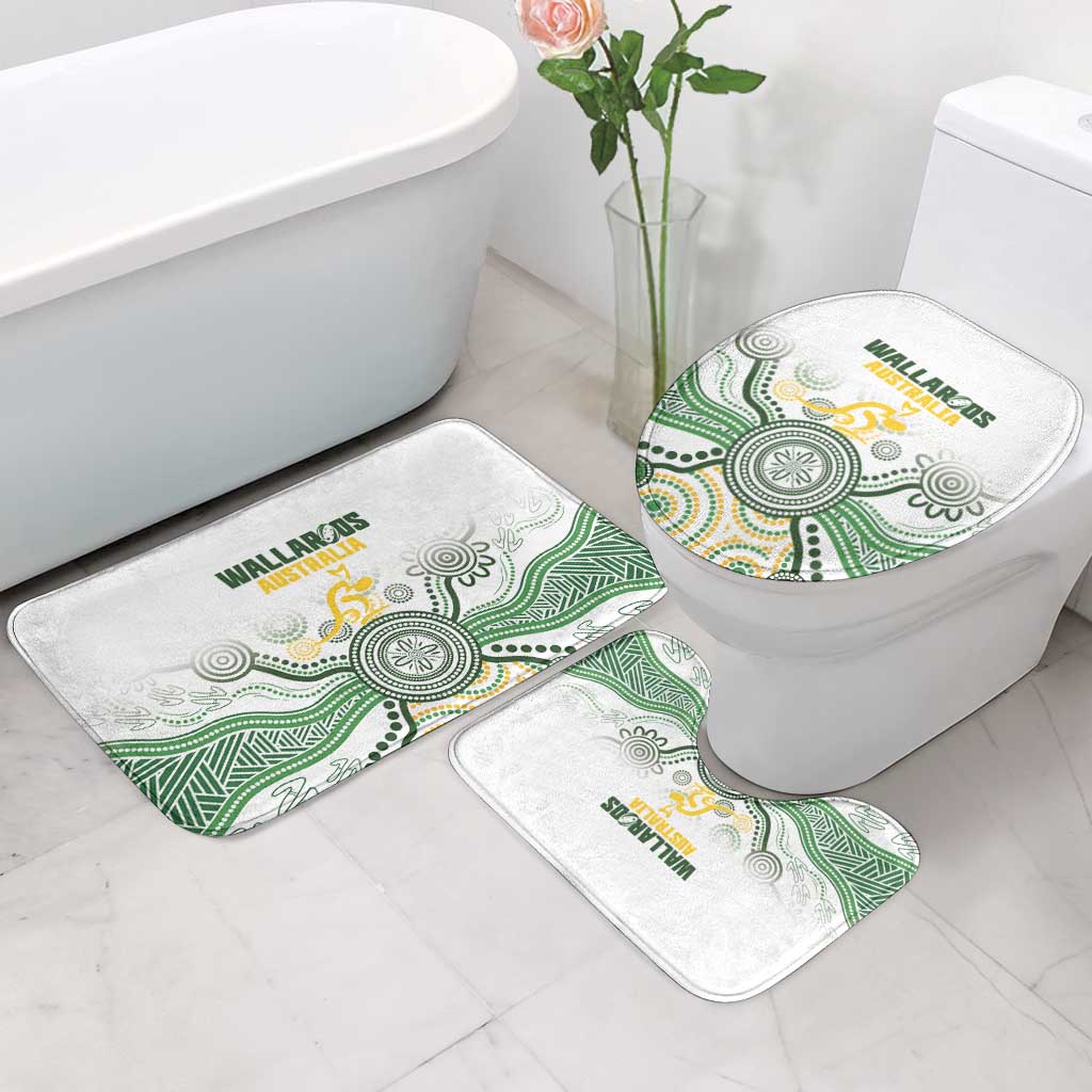 Australia Rugby Bathroom Set 2025 Wallaroos Indigenous Art - Aussie Hoodie