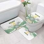 Australia Rugby Bathroom Set 2025 Wallaroos Indigenous Art - Aussie Hoodie