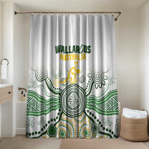 Australia Rugby Bathroom Set 2025 Wallaroos Indigenous Art - Aussie Hoodie