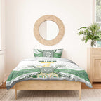 Australia Rugby Bedding Set 2025 Wallaroos Indigenous Art - Aussie Hoodie
