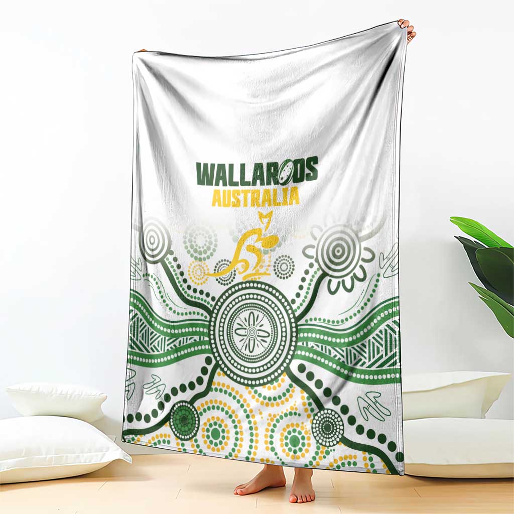 Australia Rugby Blanket 2025 Wallaroos Indigenous Art - Aussie Hoodie