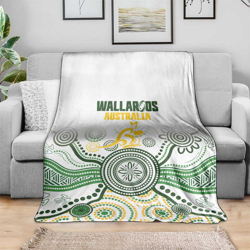 Australia Rugby Blanket 2025 Wallaroos Indigenous Art - Aussie Hoodie
