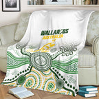 Australia Rugby Blanket 2025 Wallaroos Indigenous Art - Aussie Hoodie