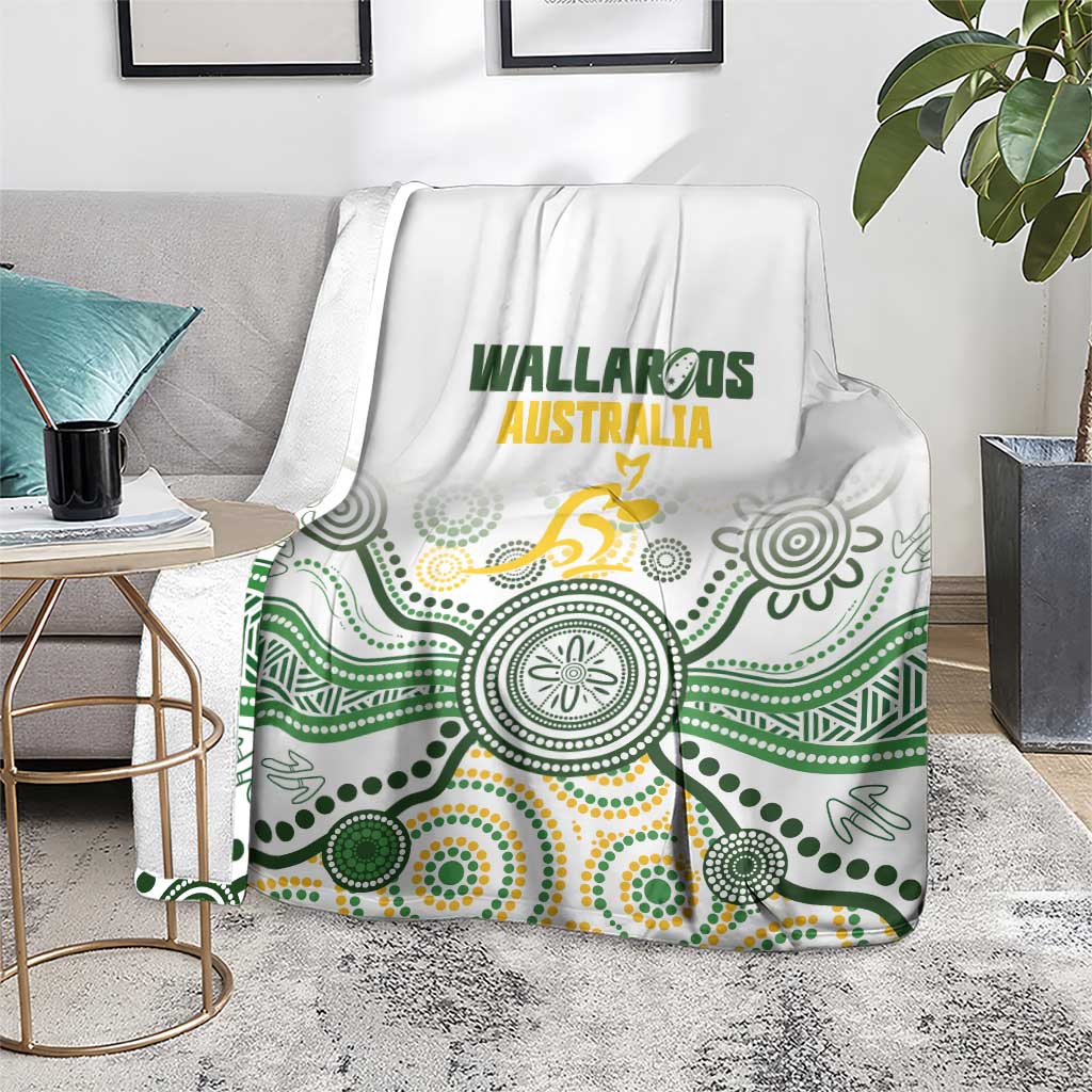 Australia Rugby Blanket 2025 Wallaroos Indigenous Art - Aussie Hoodie