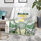 Australia Rugby Blanket 2025 Wallaroos Indigenous Art - Aussie Hoodie