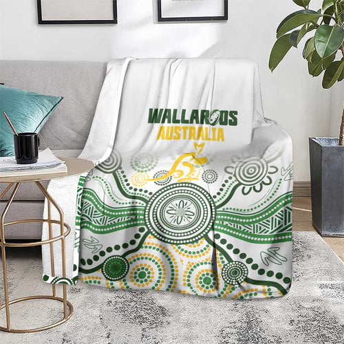 Australia Rugby Blanket 2025 Wallaroos Indigenous Art - Aussie Hoodie