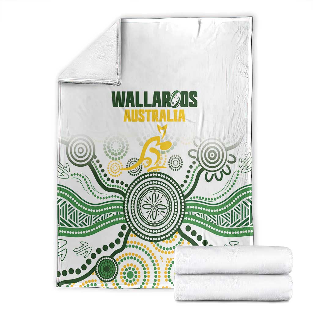Australia Rugby Blanket 2025 Wallaroos Indigenous Art - Aussie Hoodie