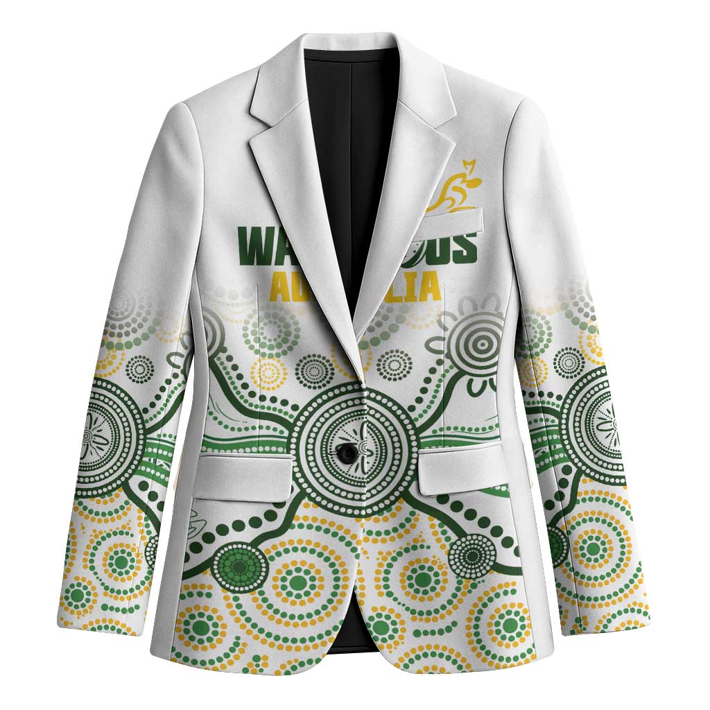 Australia Rugby Custom Blazer 2025 Wallaroos Indigenous Art - Aussie Hoodie