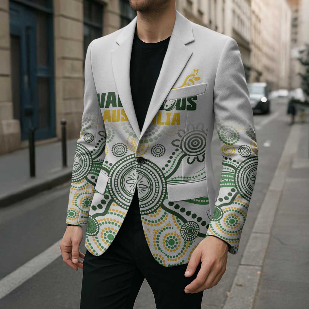 Australia Rugby Custom Blazer 2025 Wallaroos Indigenous Art - Aussie Hoodie