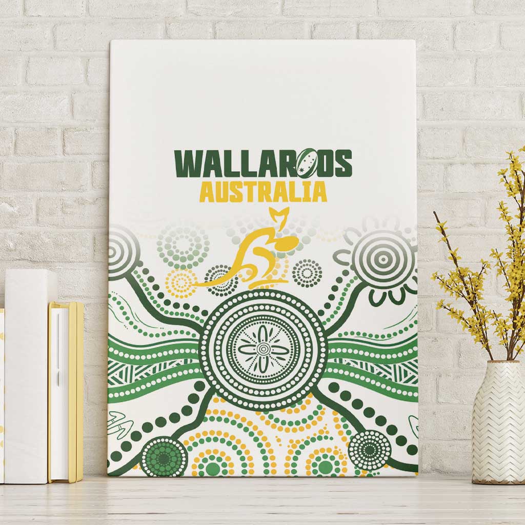Australia Rugby Canvas Wall Art 2025 Wallaroos Indigenous Art - Aussie Hoodie