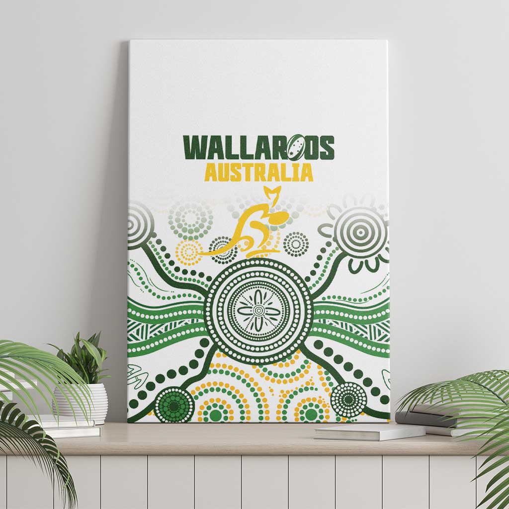 Australia Rugby Canvas Wall Art 2025 Wallaroos Indigenous Art - Aussie Hoodie