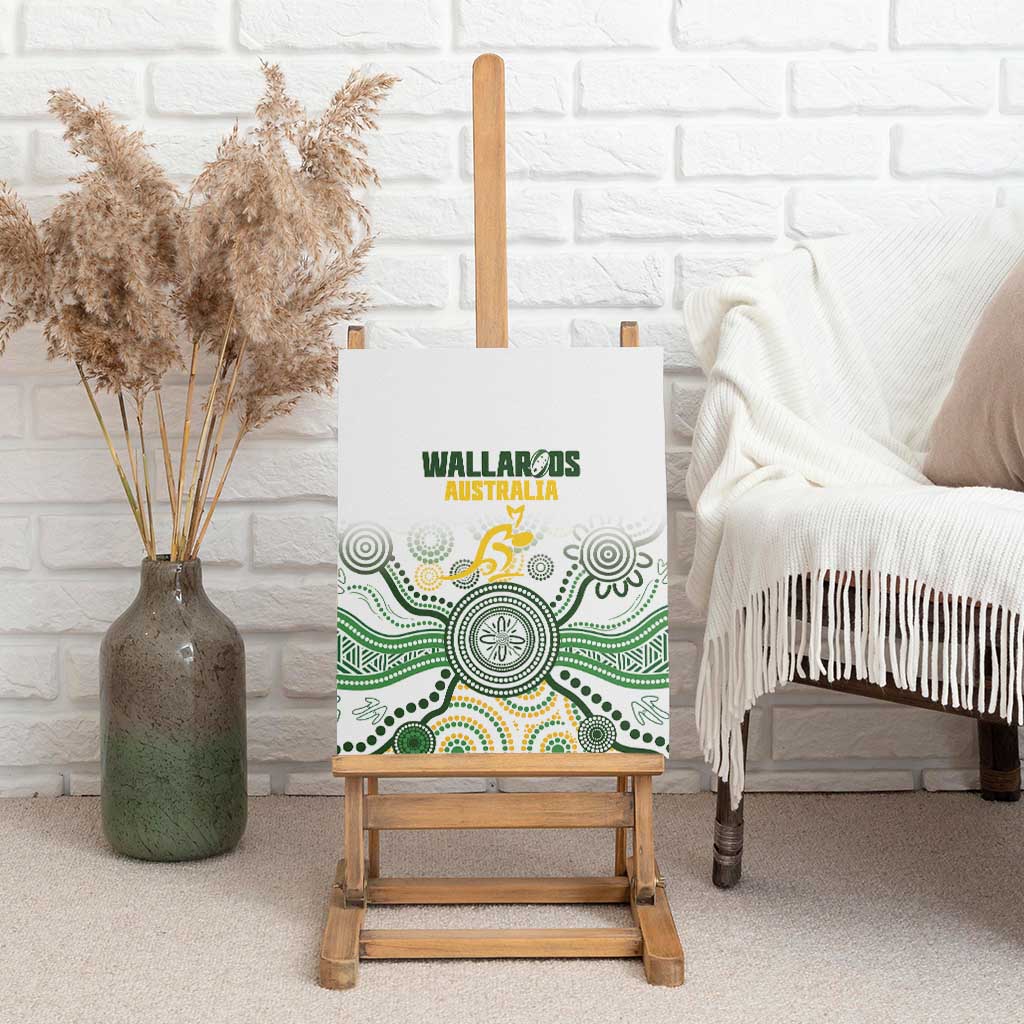 Australia Rugby Canvas Wall Art 2025 Wallaroos Indigenous Art - Aussie Hoodie