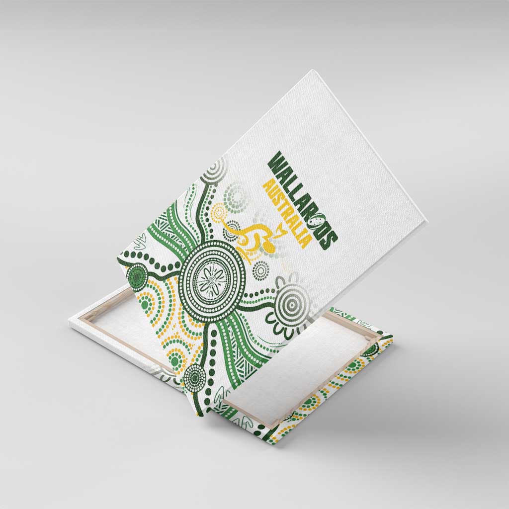 Australia Rugby Canvas Wall Art 2025 Wallaroos Indigenous Art - Aussie Hoodie