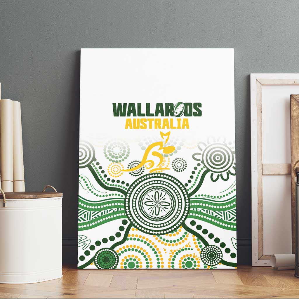 Australia Rugby Canvas Wall Art 2025 Wallaroos Indigenous Art - Aussie Hoodie