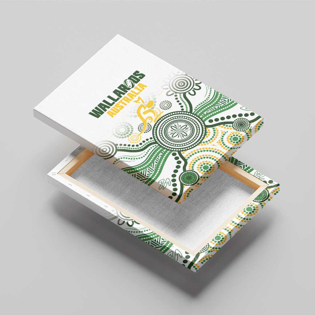Australia Rugby Canvas Wall Art 2025 Wallaroos Indigenous Art - Aussie Hoodie