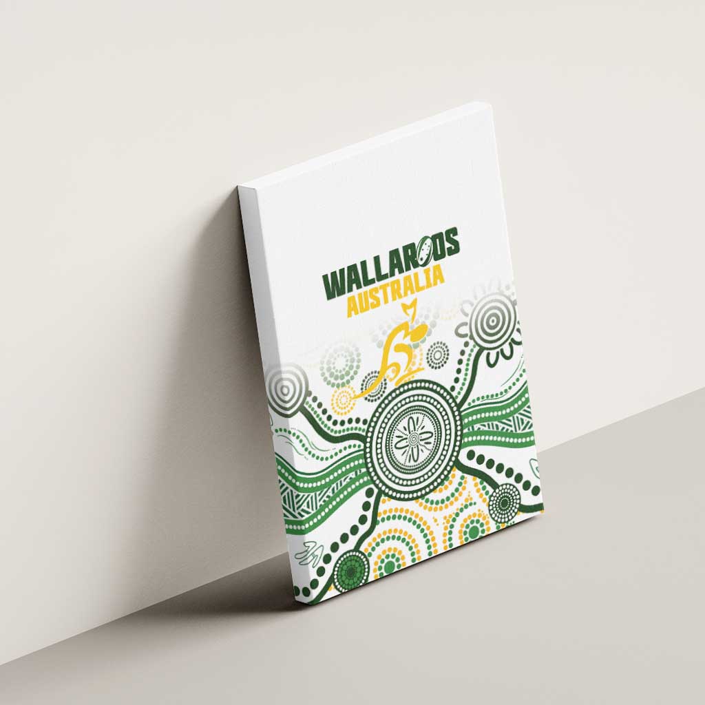 Australia Rugby Canvas Wall Art 2025 Wallaroos Indigenous Art - Aussie Hoodie