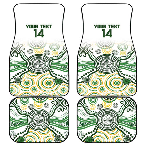 Australia Rugby Car Mats 2025 Wallaroos Indigenous Art - Aussie Hoodie
