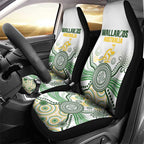 Australia Rugby Car Seat Cover 2025 Wallaroos Indigenous Art - Aussie Hoodie