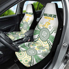 Australia Rugby Car Seat Cover 2025 Wallaroos Indigenous Art - Aussie Hoodie
