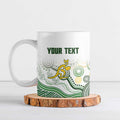 Australia Rugby Custom Ceramic Mug 2025 Wallaroos Indigenous Art - Aussie Hoodie
