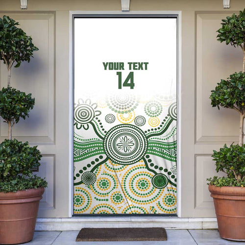 Australia Rugby Door Cover 2025 Wallaroos Indigenous Art - Aussie Hoodie