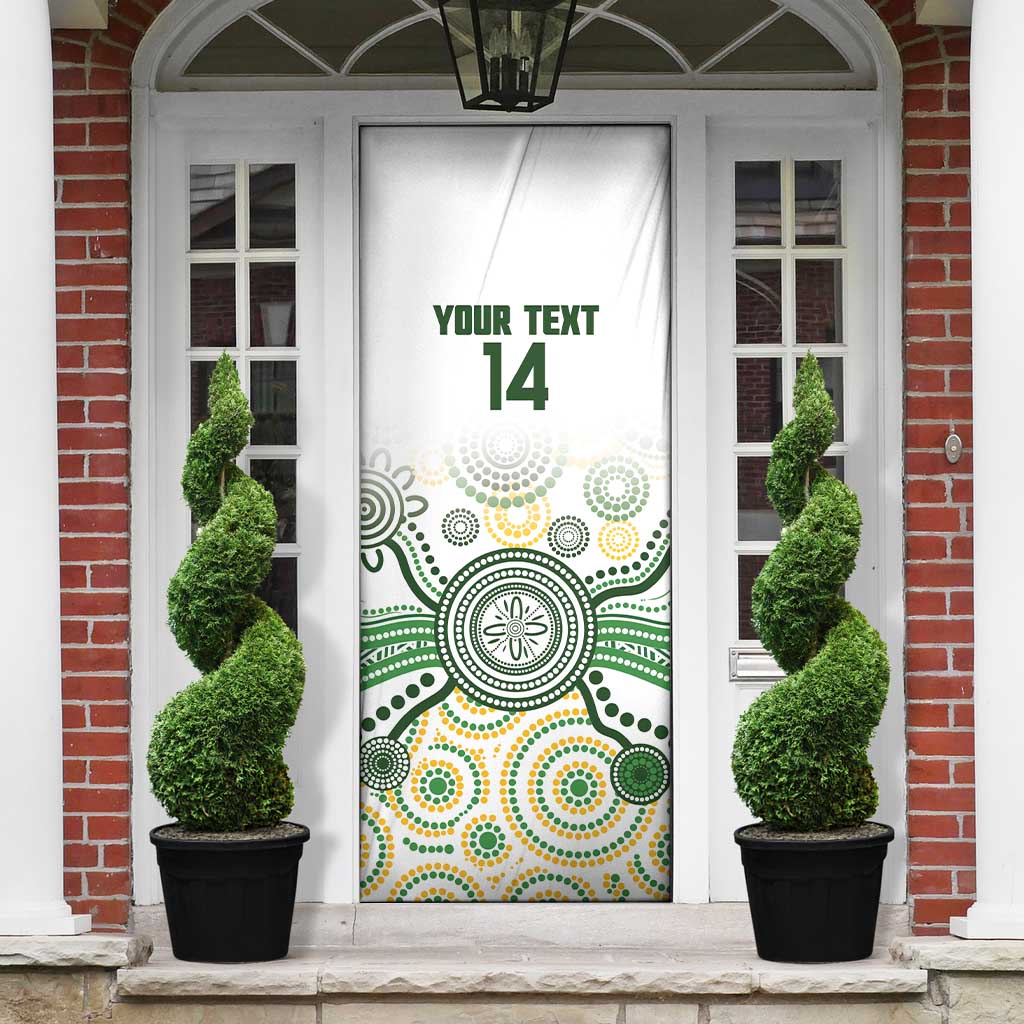 Australia Rugby Door Cover 2025 Wallaroos Indigenous Art - Aussie Hoodie