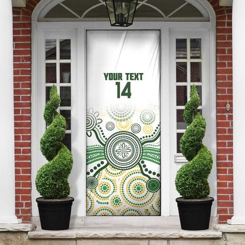 Australia Rugby Door Cover 2025 Wallaroos Indigenous Art - Aussie Hoodie