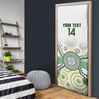 Australia Rugby Door Cover 2025 Wallaroos Indigenous Art - Aussie Hoodie