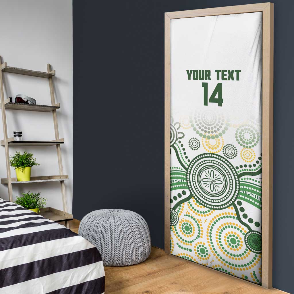 Australia Rugby Door Cover 2025 Wallaroos Indigenous Art - Aussie Hoodie
